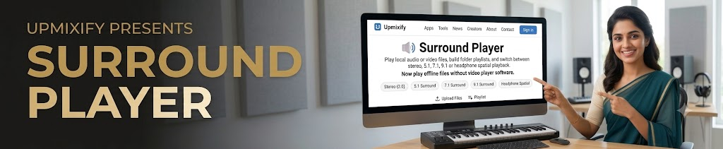 Upmixify Surround Player browser preview